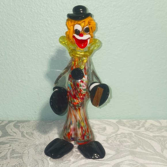 Vintage Handblown Murano Glass Clown - Picture 1 of 5